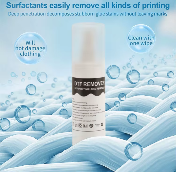 DTF Remover – Logo & Glue Cleaner for Clothes | Safe for All Fabrics | 100ml–1000ml