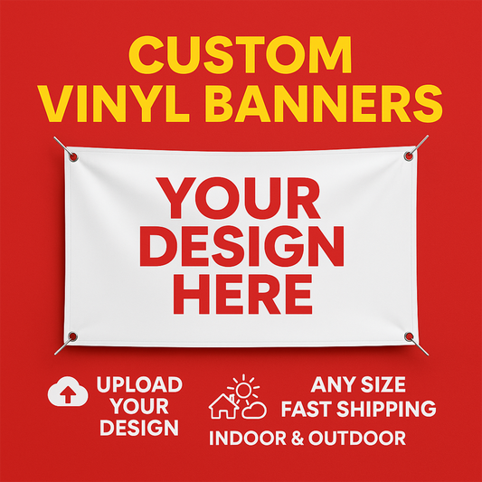 Custom Vinyl Banner Printing – Full Color, Any Size, Indoor/Outdoor