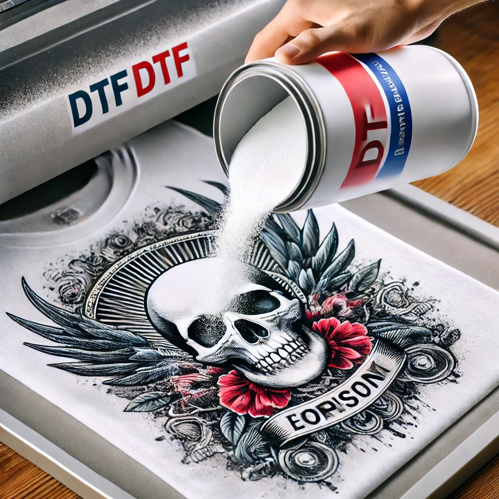 DTF Powder – High-Quality Adhesive Powder for Direct-to-Film (DTF) Printing.