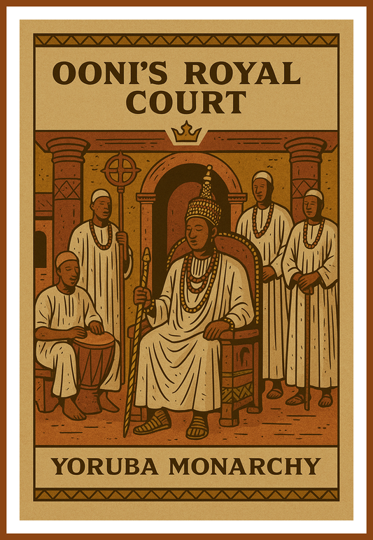 Ooni’s Royal Court – Yoruba Monarchy Wall Art | Ancient African Royalty Poster | Digital Download